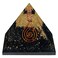 Chakra Healing Crystal Pyramid, Unique Birthday Gifts for Womens, Mom, Love One, Black Tourmaline Orgonite Orgone Pyramid for Meditation, Balance, Positive Energy, Success, Office Desk Decor