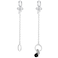 Chendalize Noise Reducing Earplug Earrings, Earplug Holder Earrings for Loop Earplugs, Ear Plugs Earrings Holder for Concert Noise Cancelling Earplugs, Loop Ear Plug Holder for Women(Silver)