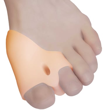 Chiroplax Bunion Corrector for Women &amp; Men Relief Cushion Pads Hallux Valgus Guard Toe Separator Straightener Splint Protector Shield Spacer Sleeve Cover (4 Pads w/Shims, Medium)