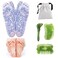 CHUNDONG Reflexology Socks with Tools: Acupressure Socks, 3 Pcs Trigger Point Foot Massage Tool, Kneading Massage Therapy, White, Foot Massager