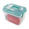 Clear Plastic First Aid Box Empty, Family Medicine Kit Storage Box