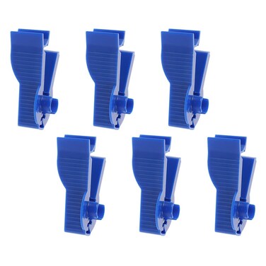 COHEALI 6pcs Dialysis Bag Clamp Catheter Tube Clamp Peritoneal Dialysis Fixator Dialysis Tubing Closure Clip Foley Catheter Stabilization Device Blue