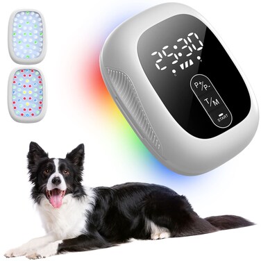 Cold Laser Therapy for Dogs, Red Light Therapy for Dogs, Infrared Light Therapy Vet Device for Dog Arthritis Pain Relief, Clear Cats Skin Infections with 2 Therapy Modules
