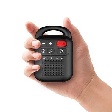 ColourNoise Portable Sound Machine White Noise Machine Rechargeable with 30 Soothing Sounds Adjustable Volume Night Light 4 Timer Functions Compact Suitable for Baby Kids Adults Sleep and Travel