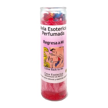 Come Back to ME-Palm Wax Spiritual Intention Spell Candle-[Pink]   Vela CASA ESOTERICA PERFUMADA- (REGRESA A MI)