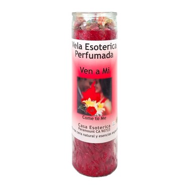 Come to ME-Palm Wax Spiritual Intention Spell Candle-[RED]   Vela CASA ESOTERICA PERFUMADA- (VEN A MI)