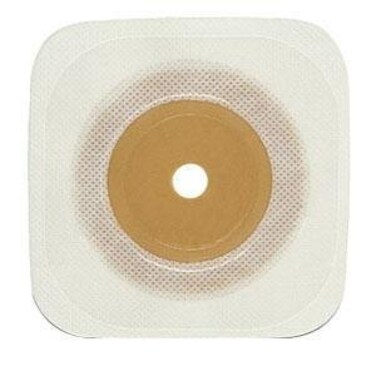 ConvaTec 405456 Esteem Synergy Adhesive Coupling Technology Stomahesive Skin Barrier with White Collar, Cut-to-Fit Opening, White, 1-3/4" Stoma Opening, 4-1/2" Length, 4-1/2" Width, Pack of 10