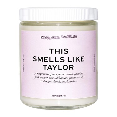 Cool Girl Candles   This Smells Like Taylor Scented Candle   All Natural Coconut Soy Wax   The Best Strong Scented Candles for Home Fragrance   Clean Burning   Funny Gifts   8.5 fl oz