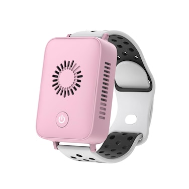 Cooling Wristband for Summer Heat Personal Cooling Device Wearable Air Conditioner Body Cooling Products for Hot Weather Adjustable 3 Speeds Portable Cooler Bracelet Purple