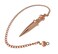Copper Metal Light Weight Solid Cone Point Pendulum Healing Dowsing Reiki Pendulum for Divination and Meditation Copper Pendulum