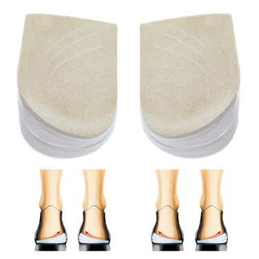 Corrective Insoles for Supination and Pronation, 3 Layers Adjustable Supination Insoles Pronation Insoles for Bow Legs and X-Shaped Legs, Knee Pain, Foot Alignment Foot Pains Relief