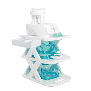 Countertop Caddy 3-Tier Storage Compatible with Navage Nasal Irrigation System,Nose Pillows Cleaning Drying Caddy Kit Nasal Care System Dry Rack,Includ Saltwater PodS Station