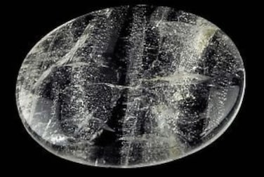 crystalmiracle Beautiful Powerful Clear Quartz Worry Stone Positive Energy Crystal Healing Thumb Stone for Reiki Protective Meditation Feng Shui Gifts for Men Women