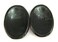 crystalmiracle Beautiful Set of Two Black Tourmaline Worry Stones Positive Energy Crystal Healing Thumb Stone for Reiki Meditation Feng Shui Gifts for Men Women