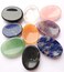 crystalmiracle Beautiful Seven Chakra Worry Stone Wellness Crystal Healing Gemstone for Positive Energy Powerful Thumb Stones Meditation Reiki Feng Shui Gift for Men Women
