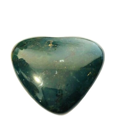 CRYSTALMIRACLE Bloodstone 85 Grams Heart Rock Crystal Healing Reiki feng Shui Home Office Gift Wellness Positive Energy Peace
