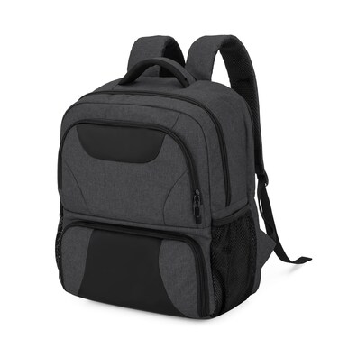 CURMIO CPAP Backpack, Travel Bag Compatible for ResMed AirSense, Philips System One, Black (Patented Design)