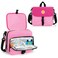 CURMIO Epipen Carrying Case, Insulated Medicine Supplies Bag with Shoulder Strap for 2 EpiPens, Auvi-Q, Spacer, Vials, Asthma Inhaler, Allergy Medicine Travel Bag, Pink