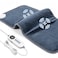 DAILYLIFF Massage Heating Pad, 12"x 24" Electric Heated Pads with Massager, 4 Massage Modes, 6 Heat Settings, 24 Relaxing Combinations, UL Certification, Deep Blue