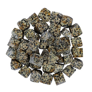 Dalmatian Jasper Rough Stones, Bulk Crystals, Crystals and Healing Stones, Healing Crystals, Raw Stones for Tumbling, Polishing, Meta, Natural Gemstones, Crystal Decor, Decorative Rocks 1-1.5
