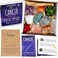 DANCING BEAR Cancer Zodiac Healing Crystals Gift Set, (14 Pc): 9 Stones, 18K Gold-Plated Constellation Necklace, Meteorite, Succulent Candle, Palo Santo Smudge Stick, and Info Guide, Made in The USA