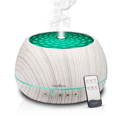 DAROMA 1000ML Essential Oil Diffuser with Bluetooth Speaker &amp; Remote, 2024 Upgrade Aromatherapy Diffuser,Aroma Diffuse with Music Player Function,Humidifier,LED Light in 7 Colors,Home Office Bedroom