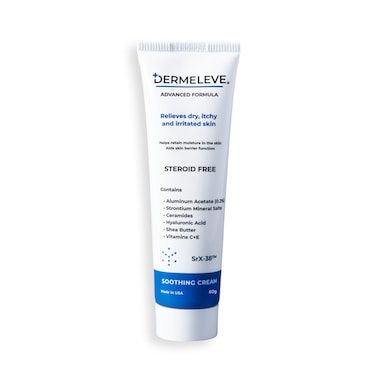 Dermeleve Steroid Free Anti-Itch Cream   Extra Strength for Psoriasis, Seborrheic Dermatitis, Viral Rash, Bug Bites, Allergy, Chronic Hives, Neuropathy (Nerve)   Full Body Itch Relief   60g (1 Pack)