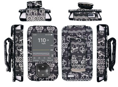 Designed Fitted Leather Case with Clip &amp; Screen Protector (Lanyard Included) for Dexcom G7 / G6 Receiver (BEL-1)