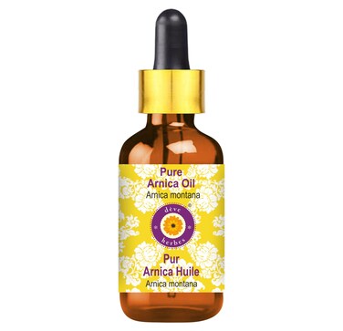 Deve Herbes Pure Arnica Oil (Arnica Montana) with Glass Dropper 15ml (0.50 oz)
