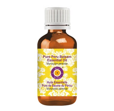 Deve Herbes Pure Peru Balsam Essential Oil (Myroxylon pereirae) Steam Distilled 100ml (3.38 oz)