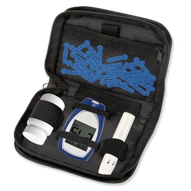 Diabetic Travel Case Tsa Approved, Glucose Monitor Case, Portable Insulin Travel Case Glucometer Case Storage Diabetic Supplies like Insulin Pen, Test Strips, Blood Glucose Monitor (Black)