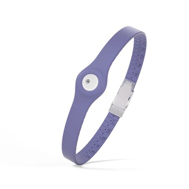 Divoti CGM Continuous Glucose Monitor Sensor Cover Armband Compatible with Freestyle Libre 3, Trim-to-fit Adjustability- Carmella Blue