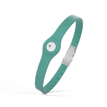 Divoti CGM Continuous Glucose Monitor Sensor Cover Armband Compatible with Freestyle Libre 3, Trim-to-fit Adjustability- Teal Green