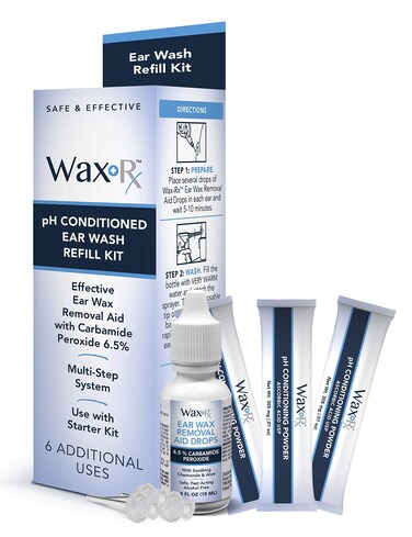 Doctor Easy Wax-Rx Ph Conditioned Ear Wash Refill Kit, 1.7 Ounce