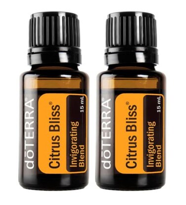 doTERRA Citrus Bliss Essential Oil Invigorating Blend - 15 ml (2 Pack)