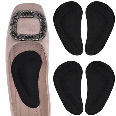 Dr. Foot's Arch Support Insoles for Flat Feet, Plantar Fasciitis, Relieve Pain for Women and Men (Black)