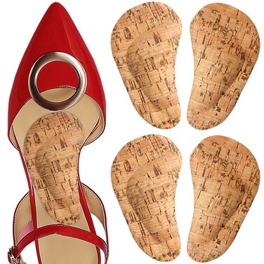 Dr. Foot's Arch Support Shoe Inserts for Flat Feet, Gel Arch Pads for Plantar Fasciitis, Adhesive Insoles for Relieve Pain for Women and Men (Cork - 2 Pairs, 2 Count (Pack of 1))