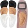 Dr. Foot's Arch Support Shoe Insoles for Flat Feet, Gel Arch Inserts for Plantar Fasciitis, Adhesive Arch Pad for Relieve Pressure and Feet Pain- 3 Pairs (Cork+Transparent+Black, 3 Count (Pack of 1))
