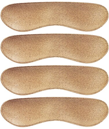 Dr. Foot's Heel Grips Liner Insert for Shoes Too Big, Shoe Inserts Liners for Loose Shoes, Preventing Heel Slipping, Rubbing, Non-Slip (Brown)