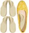 Dr.Foot Arch Support Shoe Inserts for Plantar Fasciitis Relief, Self-Adhesive Arch Pads Heel Cushion for Flats, Heel Pain, Gel Arch Insoles for Men and Women 2 Pairs (Apricot, Large)