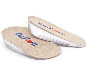 Dr.Foot Height Increase Insoles, Heel Cushion Inserts, Heel Lift Inserts for Leg Length Discrepancies