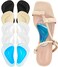 Dr.Foot Plantar Fasciitis Arch Support Shoe Insoles 5 Pairs, Thicken Gel Arch Pads for Flat Feet - Self-Adhesive Arch Cushions Inserts for Men and Women