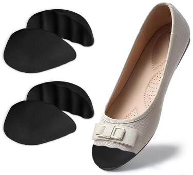 Dr.Foot Shoe Filler Inserts for Loose Shoe, Toe Filler Cushion Inserts for Shoe Too Big, Big Shoe Fillers Make Shoes Fit for Casual Sports High Heels Boots (Large: One to Two Sizes Bigger, Black)