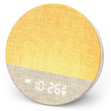 Dreamegg Sunrise 1 - Sunrise Alarm Clock, Sound Machine for Sleep, Customizable Sleep Routines, Dimmable Night Light, 29 Sounds, White Noise Machine, Wake Up Light for Bedrooms, Adults, Kids(Upgraded)
