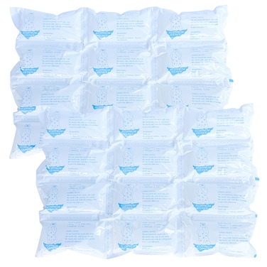 Dry Ice Packs for Shipping Frozen Food &amp; Perishables - 2 Sheets(12 Pack Large Ice Cells per Sheet)   Long-Lasting Cold Reusable Freezer Packs for Coolers, Lunch Bags &amp; Insulated Boxes