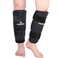 DUKUSEEK Shin Splint Ice Pack Set of 2, Reusable Leg or Calf Gel Ice Pack Wrap Brace with Hot Cold Compression for Shin Splint Relief, Ugraded Looped Lycra Fabric for Running Injuries, Recovery