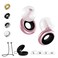 Ear Plugs for Sleeping with Cord, Concerts, Musicians, Snoring, Work &amp; Travel Reusable Silicone Earplugs for Noise Reduction and Sound Blocking (Pink, Large, Medium, Small, Extra Small)
