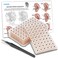 Ear Seeds Auricular Sticker kit,Acupuncture Kit Acupressure with Ears Seed 420 Pcs, Ear Chart, Tweezer