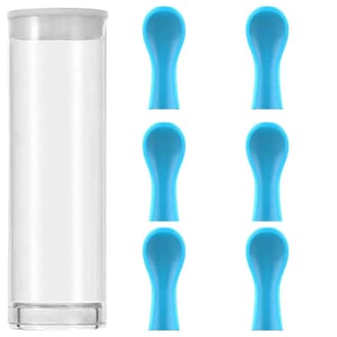 Ear Wax Removal Replacement Tips for Ear Camera, Replacement Ear Pick with 6 Ear Spoon, Replacement Accessories Set for Ear Wax Removal Endoscope