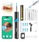 Ear Wax Removal Tool,1080P Ear Cleaner with Camera,Telescopic Otoscope with 6 Led Lights,E-3 Ear Cleaning Kit Contains 8 Ear Pick + 8 Ear Spoon Cap + 2 Metal Ear Spoons,Black